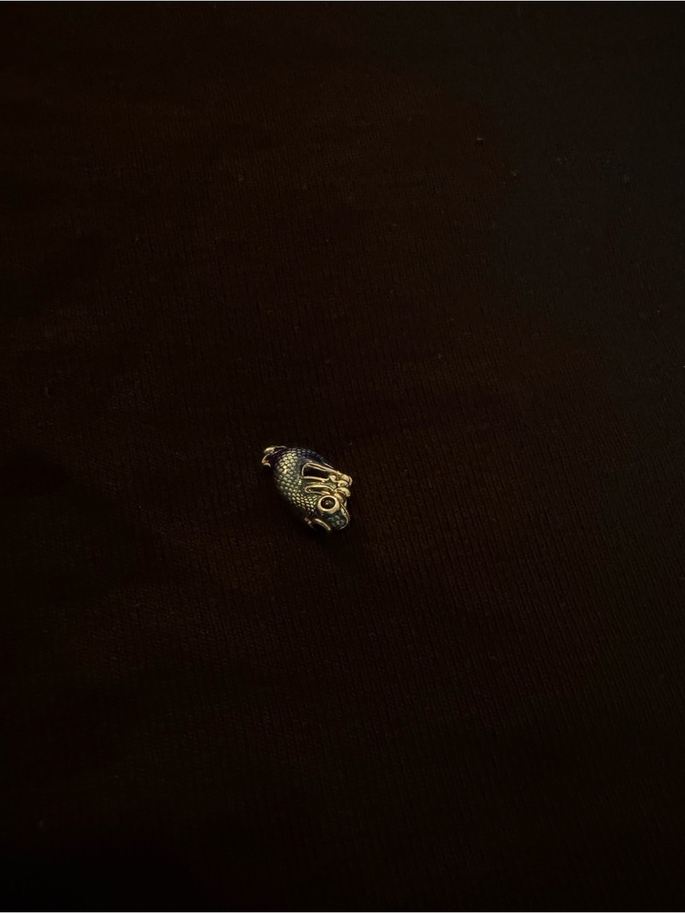 Pandora Silver lizard charm with Textured Scales